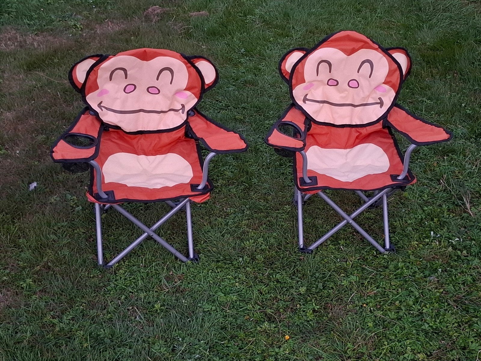 2 Campingstoeltjes Aap - Opvouwbaar - kinderen, Ophalen of Verzenden, Gebruikt