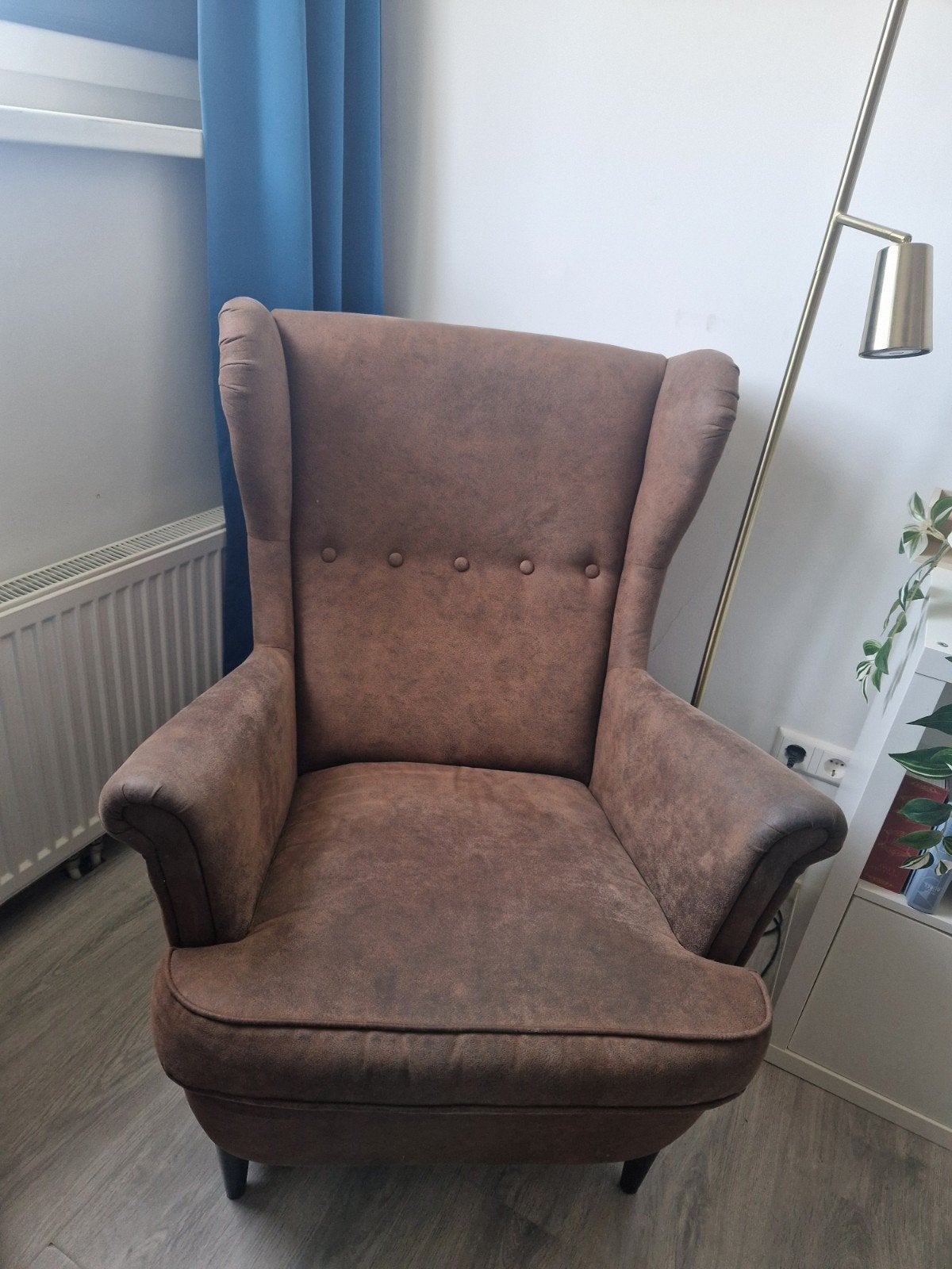 IKEA Strandmon fauteuil - Bruin - Goede staat, Ophalen, Gebruikt, Bruin, Klassiek, Oorfauteuil