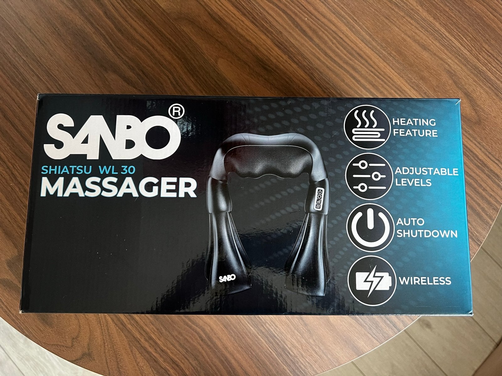 SANBO Shiatsu WL30 Massager met Warmtefunctie, Ophalen of Verzenden, Zo goed als nieuw, Apparaat