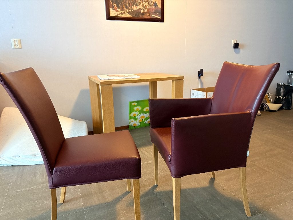 Eetkamer stoelen, Ophalen, Gebruikt, Twee, Leer