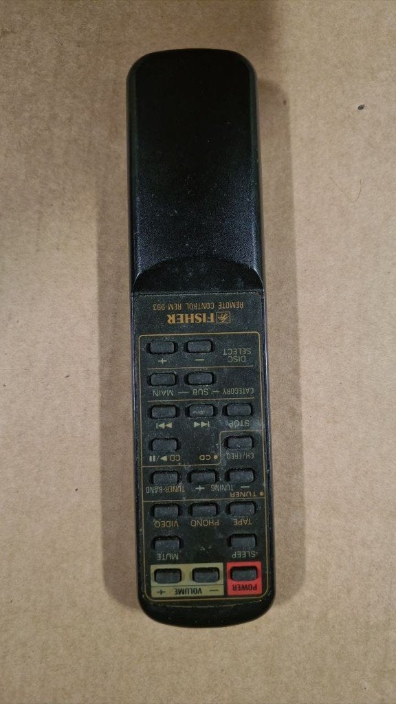 Originele Fisher REM-993 Afstandsbediening, Ophalen of Verzenden, Gebruikt