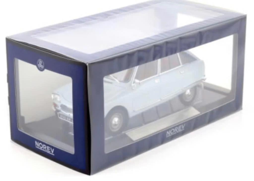 Citroen Ami 8 Club 1969 licht blauw 1/18 lim.ed NOREV 181669, Hobby en Vrije tijd, Modelauto's | 1:18, Verzenden, Nieuw, Auto