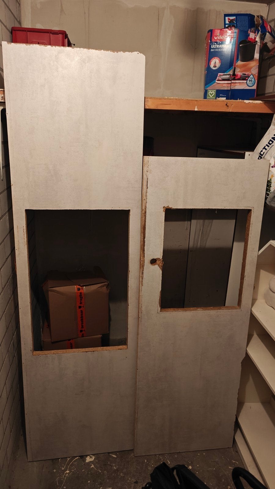 2 x gebruikt aanrechtblad hout, Ophalen, Gebruikt