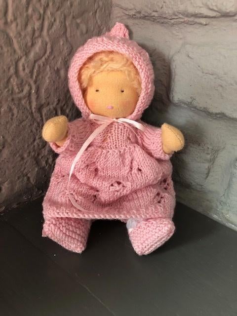 Zonnekindpop Mini Babypopje 2 - 19cm / Antroposofisch popje, Ophalen of Verzenden, Nieuw, Babypop