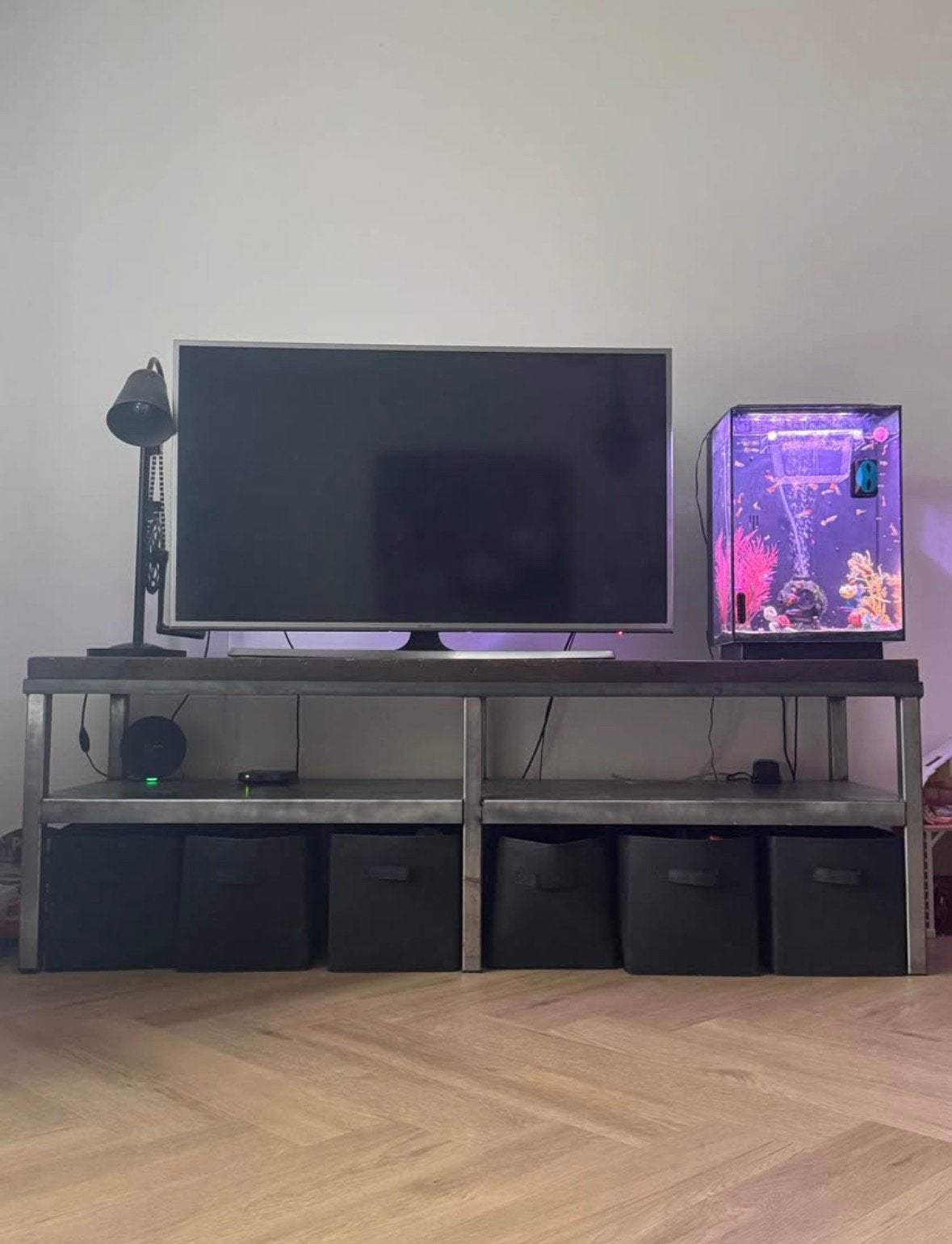 Tv meubel, Huis en Inrichting, Kasten | Televisiemeubels, Ophalen, 150 tot 200 cm, Zo goed als nieuw, Minder dan 100 cm