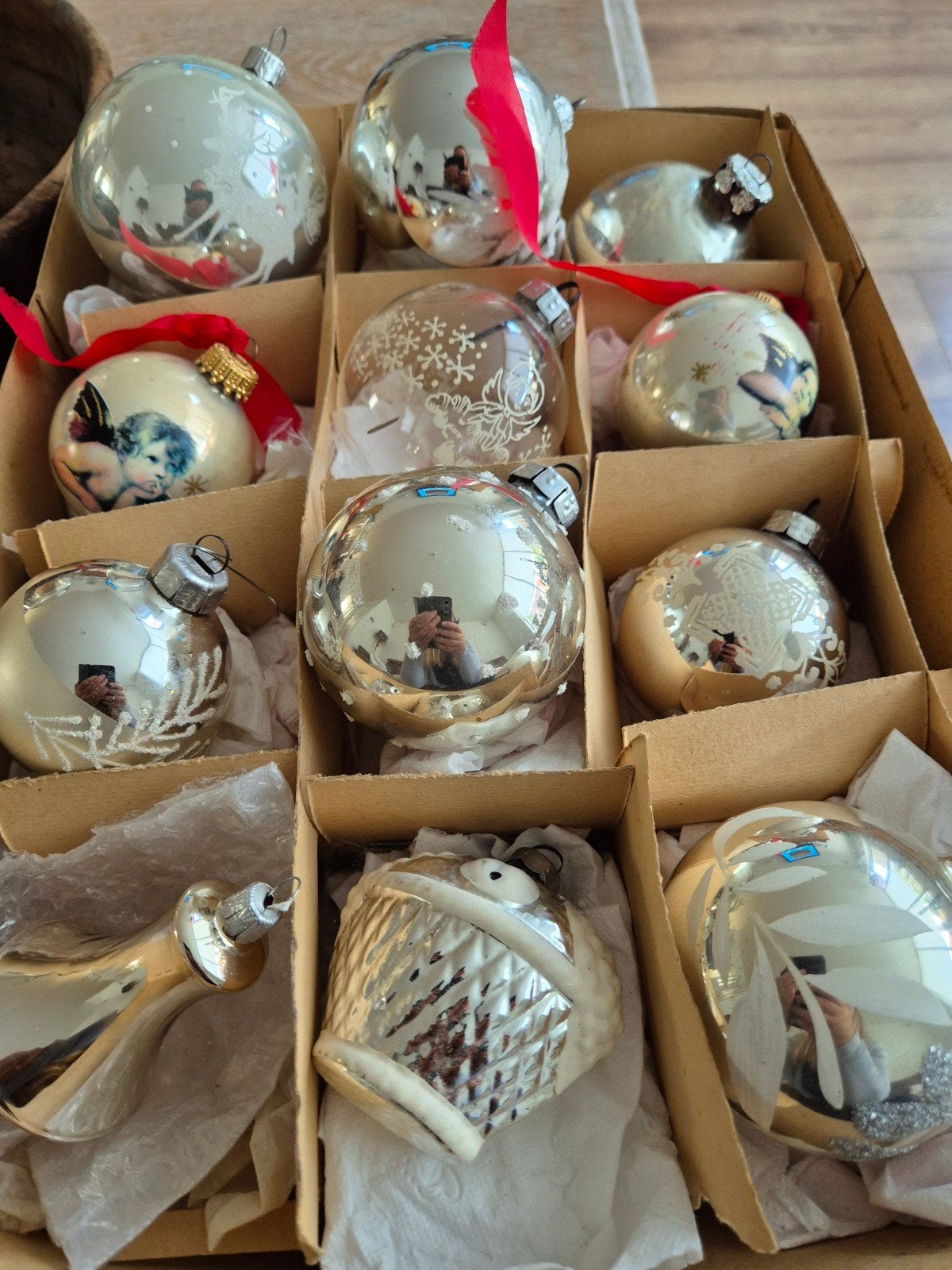 vintage kerstballen, Ophalen of Verzenden