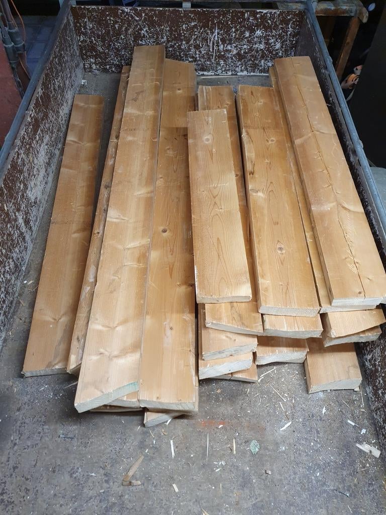 Planken (gebruikt), Doe-het-zelf en Verbouw, Hout en Planken, Ophalen, Gebruikt, 25 tot 50 mm, Plank