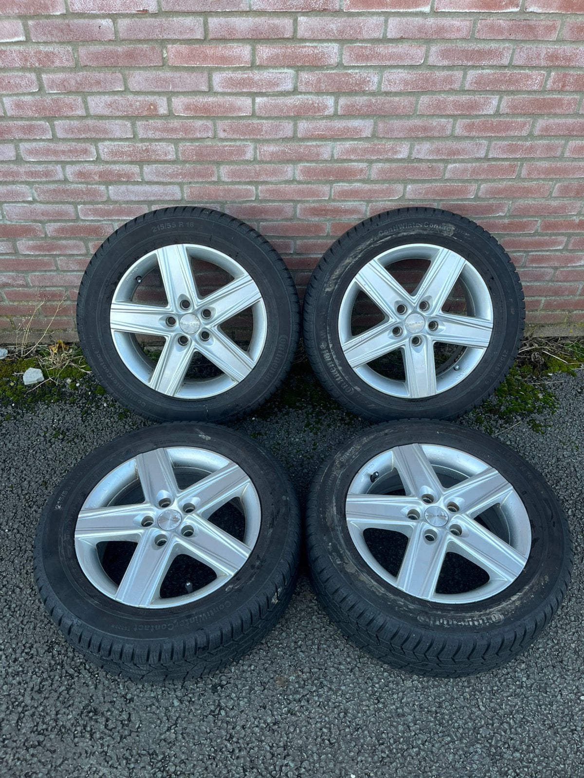 Ford Focus / Mondeo / C-Max Winterset 6mm! 16 inch! Conti, Auto-onderdelen, Ophalen, 16 inch, Banden en Velgen, Winterbanden