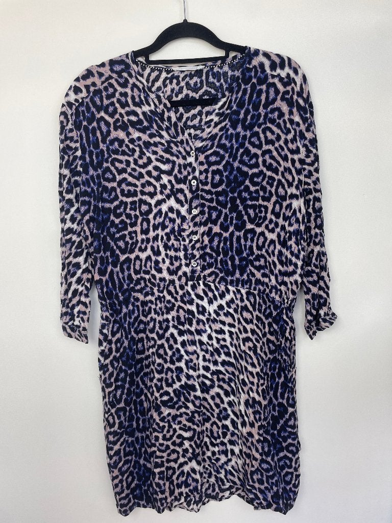 Co’Couture jurk maat L/XL blauw panterprint, Kleding | Dames, Co'Couture A/S, Blauw, Vaerkstedsvej 11, 6000 Kolding (Denemarken)