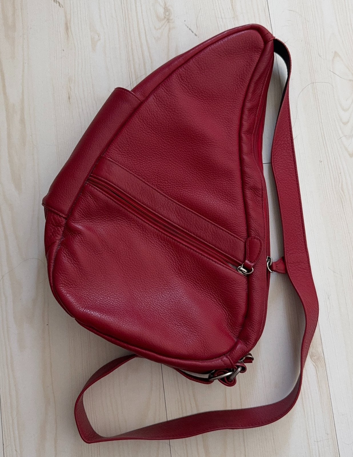Healthy Back Bag Leather S, rood leer, in nieuw staat, Overige merken, Verzenden, Zo goed als nieuw, Leer