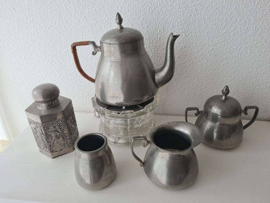 Rio Tiel Theeservies met Theebus en Theelichtje, Antiek en Kunst, Ophalen
