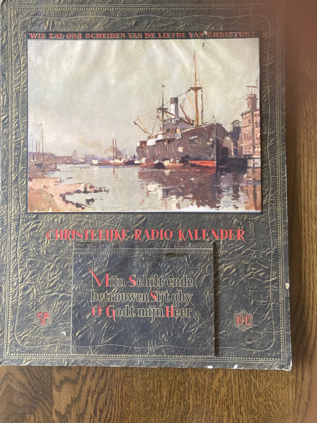 Christelijke radio kalender van 1942, Ophalen, Maandkalender, Gebruikt