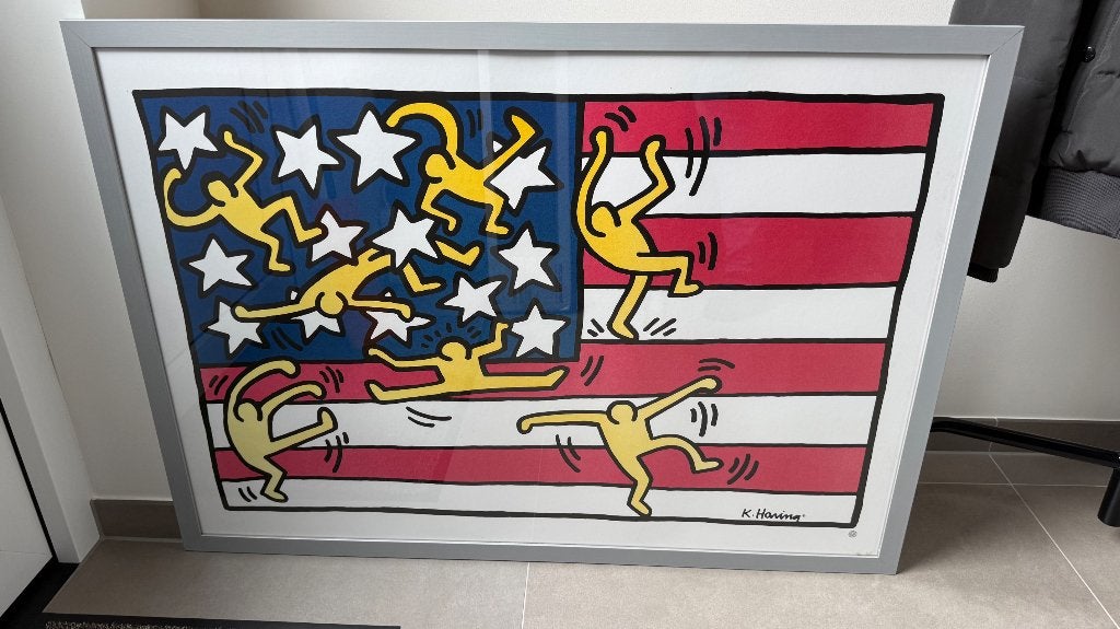 Poster in lijst, Ophalen, 50 – 75, Gebruikt, 100 tot 125 cm