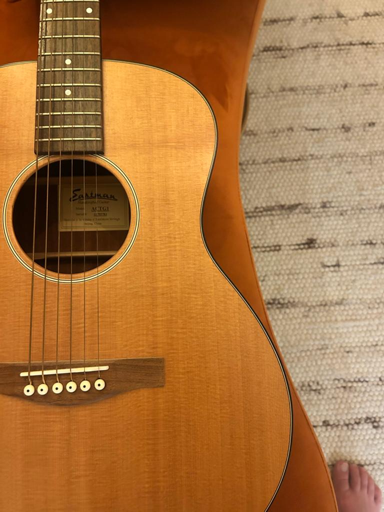Eastman ACTG1 Akoestische Gitaar met Gigbag, Ophalen, Zo goed als nieuw, Western- of Steelstringgitaar, Met koffer