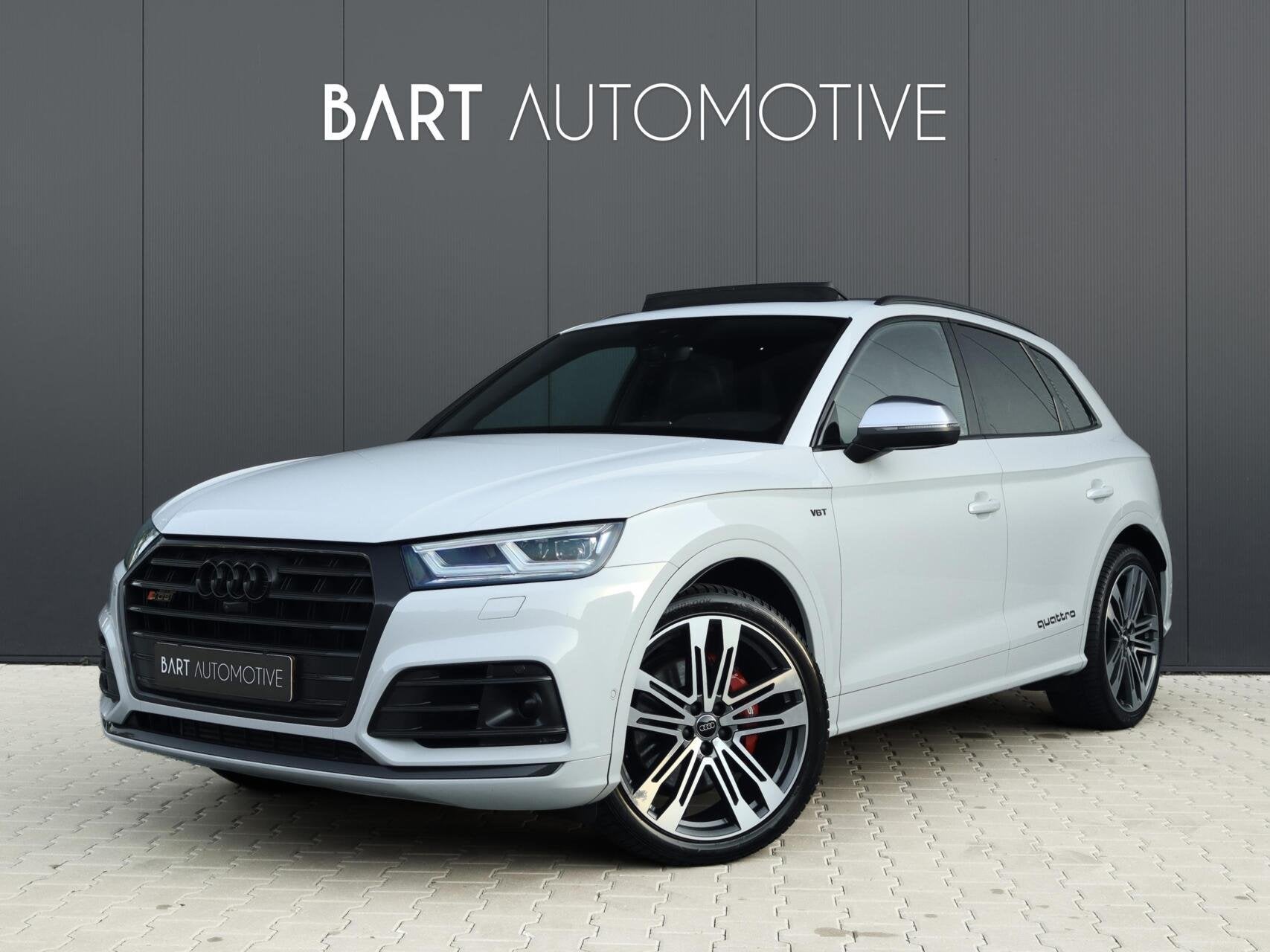 Audi SQ5 3.0 TFSI Quattro|Pano|B&O|RS-stoelen|Luchtvering, Automaat, Gebruikt, 2995 cc, Wit