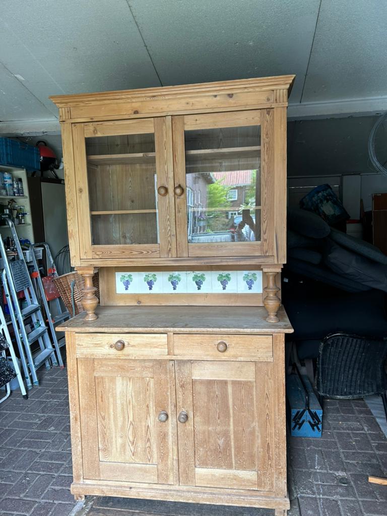 Leuke oude keuken kast, Ophalen
