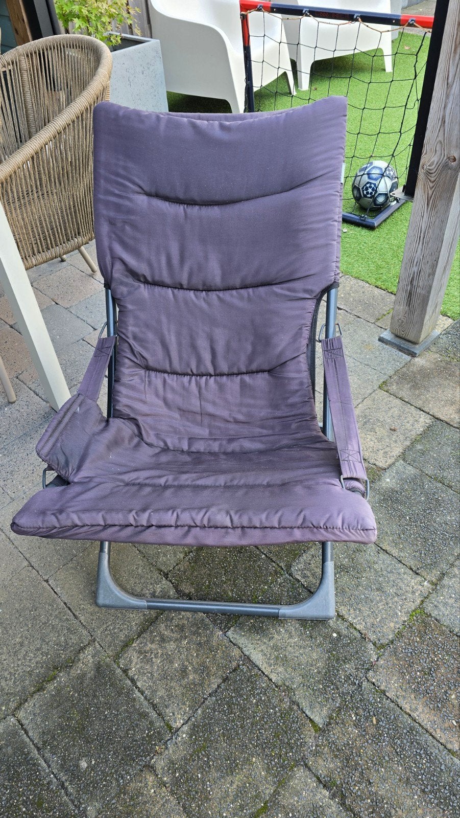 2 comfortabele opvouwbare stoelen intratuin, Caravans en Kamperen, Ophalen, Gebruikt, Campingstoel