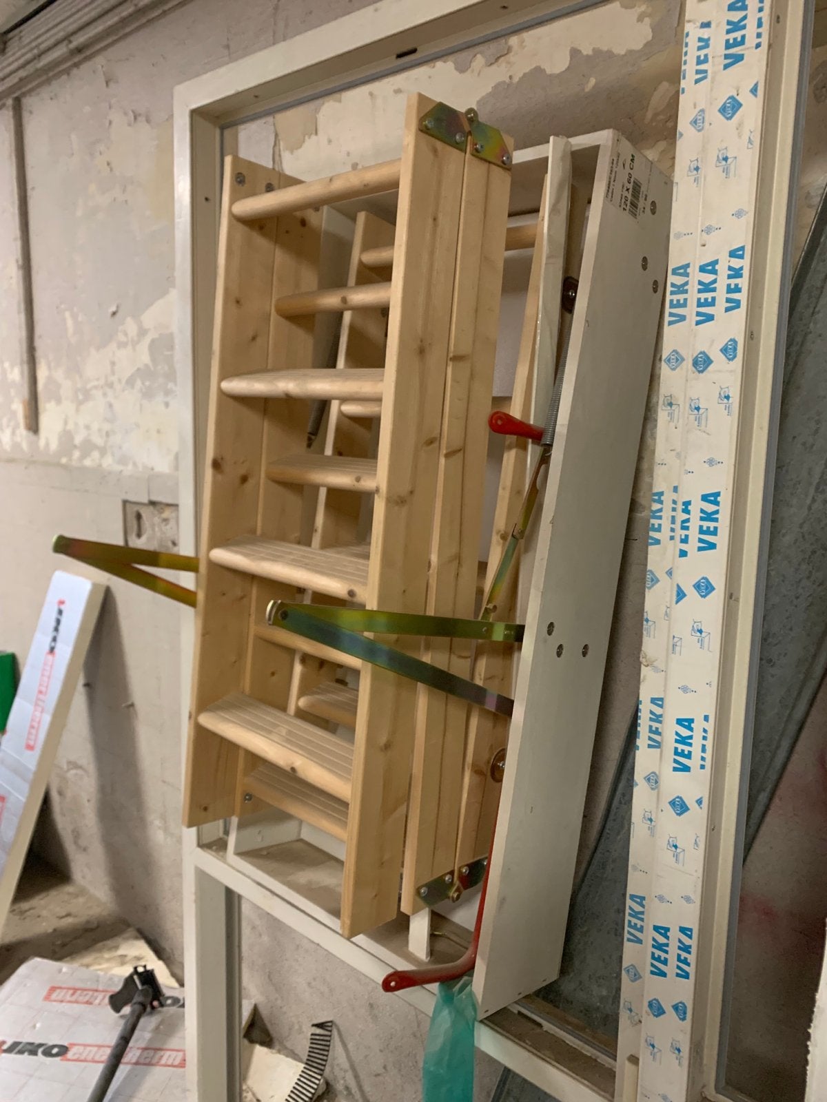 Vlieringtrap 120x60 cm - Nieuw in verpakking, Doe-het-zelf en Verbouw, Ladders en Trappen, Ophalen, Trap, Nieuw, Opvouwbaar of Inschuifbaar