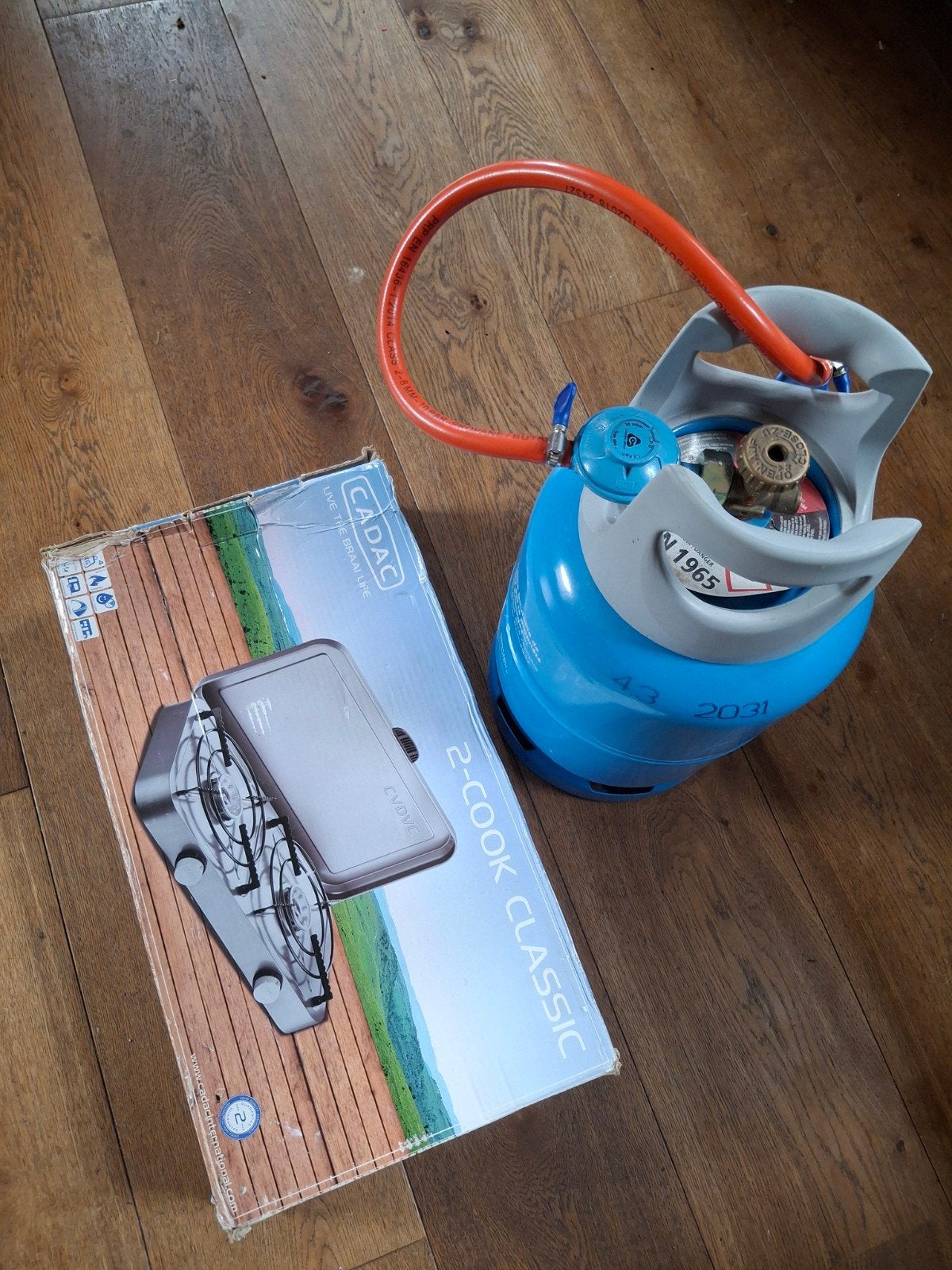 Propaan 6kg fles met kookstel en aansluitingen, Ophalen