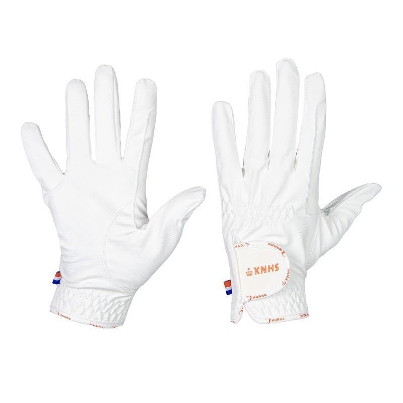 witte Horka KNHS handschoenen maat S M en L, Dressuur, Overige typen, Nieuw, Kinderen