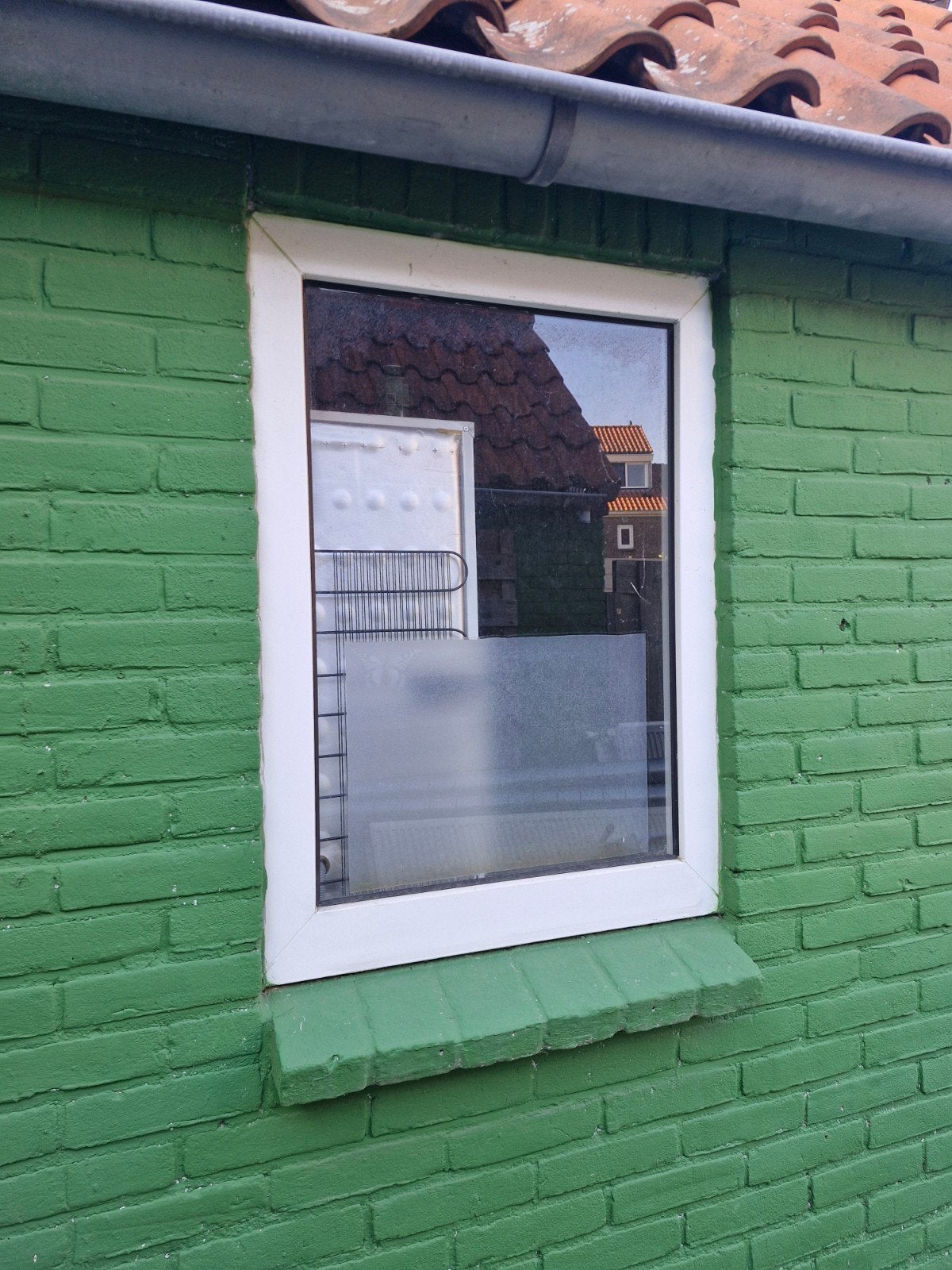 Kunststof kozijn enkel glas (66x93 cm), Ophalen, Gevelraam of Ruit, Gebruikt, Minder dan 80 cm
