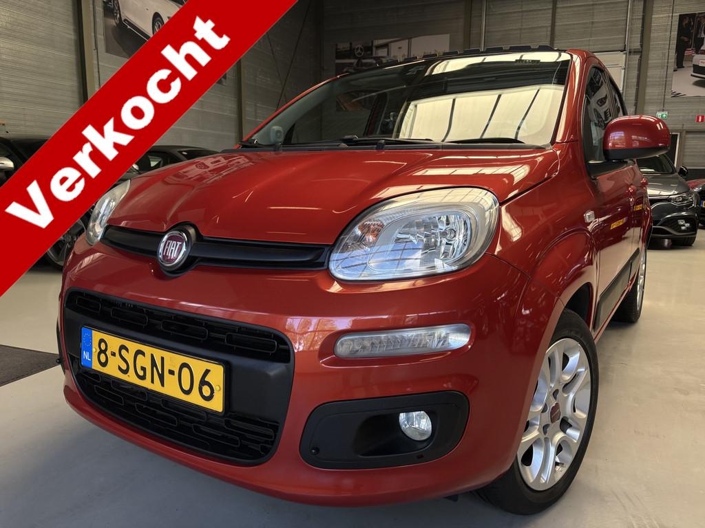 Fiat Panda 0.9 TwinAir Lounge Cruise, Leder, Navi, Pano, Euro 5, 86 pk, Beige, Onderhoudsboekje