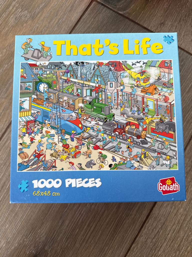 Gratis That's Life 1000 stukjes puzzel van Goliath, Ophalen, 500 t/m 1500 stukjes, Zo goed als nieuw, Legpuzzel