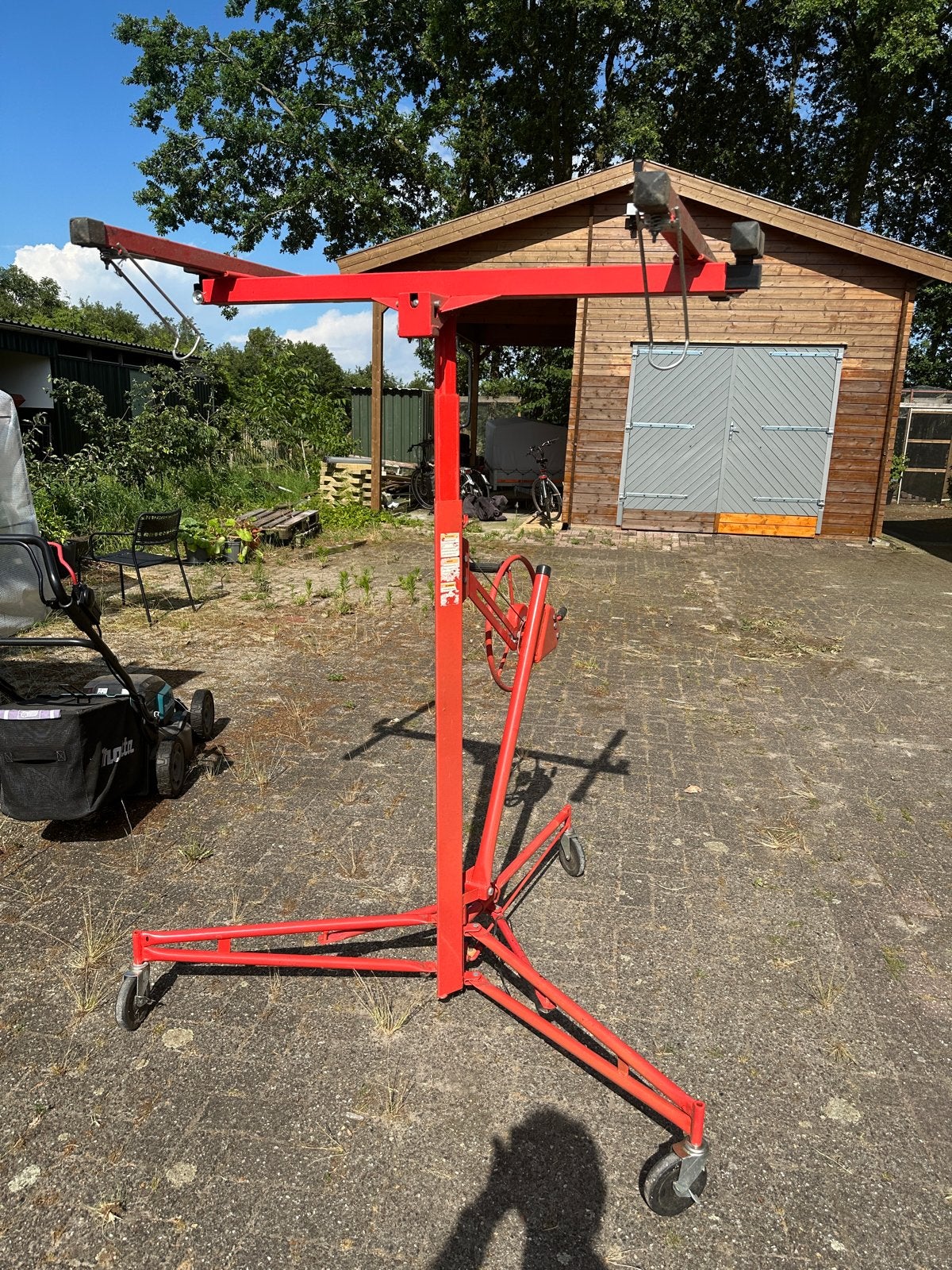 Robuuste bouwlift voor gipsplaten en meer, Doe-het-zelf en Verbouw, Bouwliften, Ophalen, Gebruikt, Bouwlift