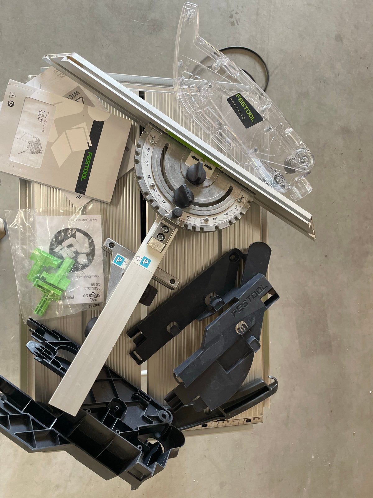 Festool CS 50 EBG Precisio Tafelcirkelzaag, Ophalen, Cirkelzaag, 70 mm of meer, Zo goed als nieuw