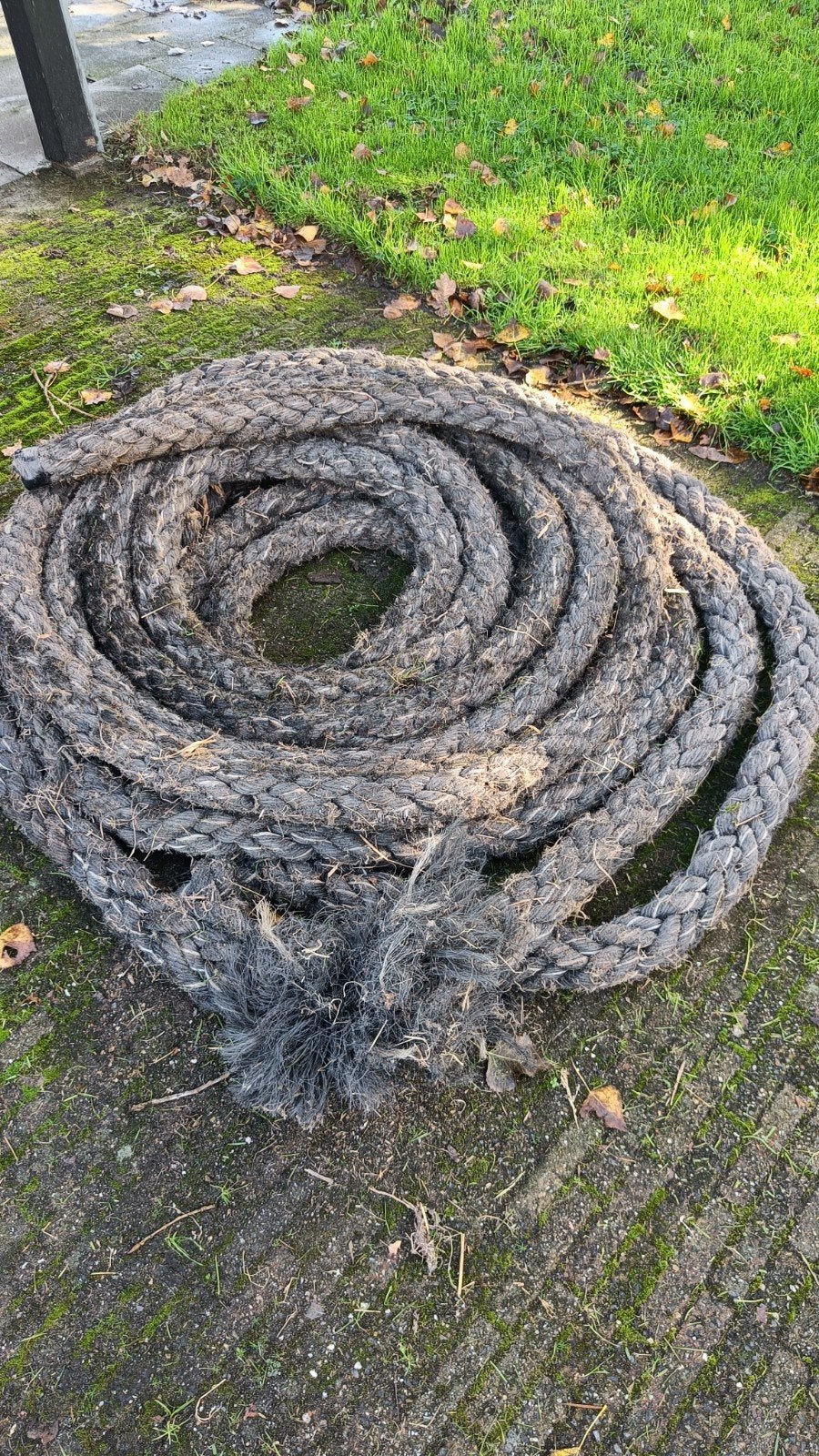 Scheepstouw - 35 meter lang, 10 cm dik, Ophalen, Gebruikt, Lijn of Blok