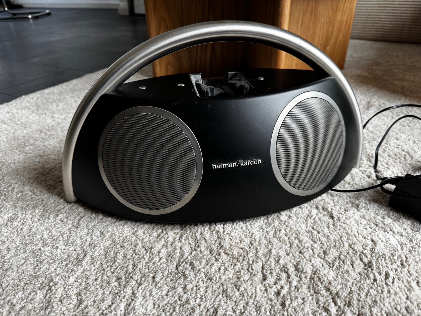Harman Kardon Go + Play I met iPod dock, Ophalen, Inclusief oplader, Zo goed als nieuw, Draagbare speaker