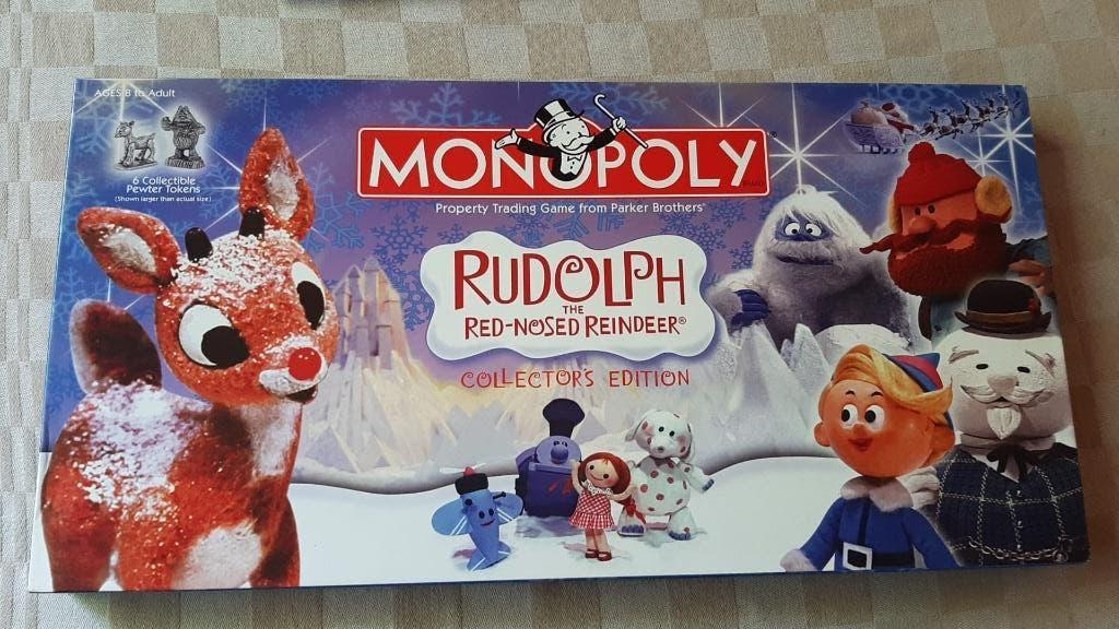 bordspel kerst Monopoly Rudolph Red Nosed Reindeer monopolie, Hobby en Vrije tijd, Gezelschapsspellen | Bordspellen, Vijf spelers of meer