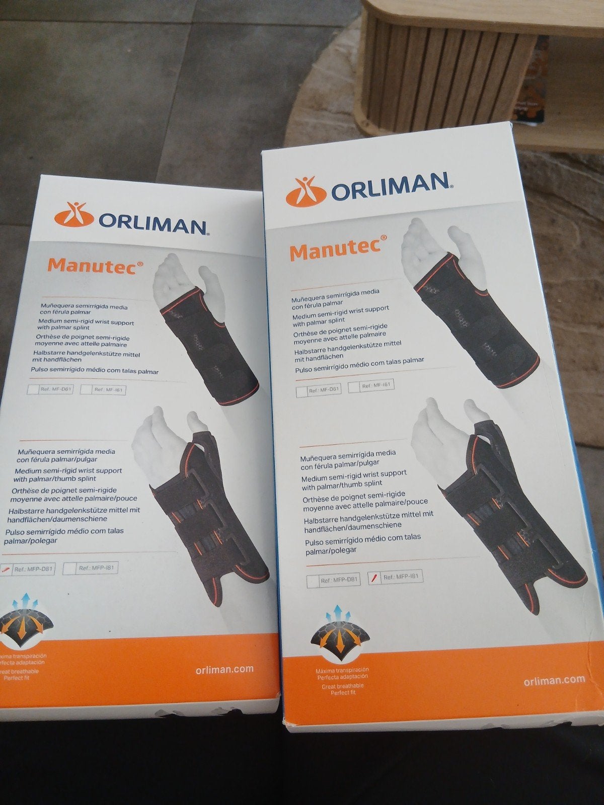 Polsbrace met spalk, Ophalen, Nieuw