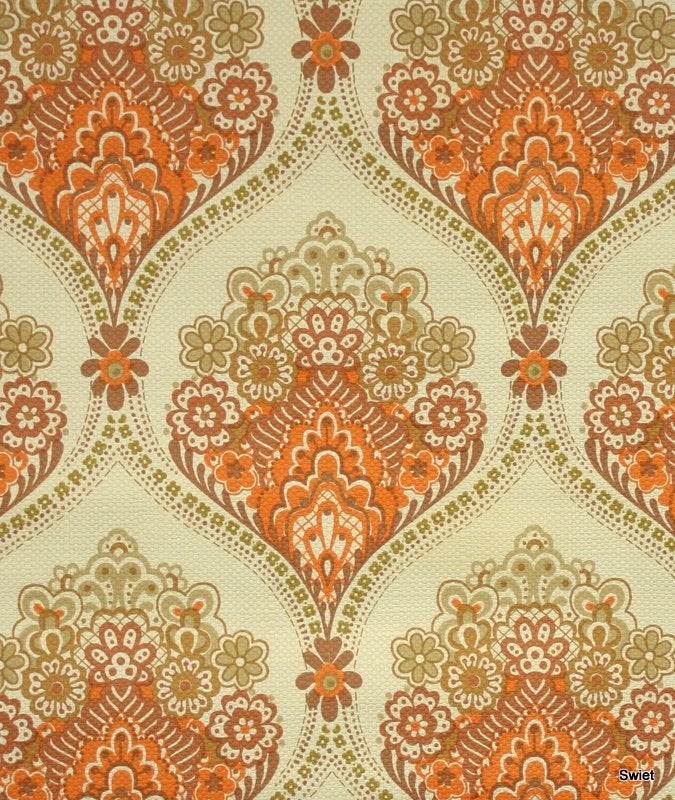 9880 barok vintge behang in beige en terra tinten swiet, Ophalen of Verzenden, Beige