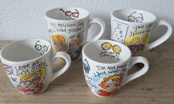 Blond Limited edition oogmeetweken set ongebruikt, zeldzaam, Huis en Inrichting, Keuken | Servies, Zo goed als nieuw, Kop(pen) en/of Schotel(s)