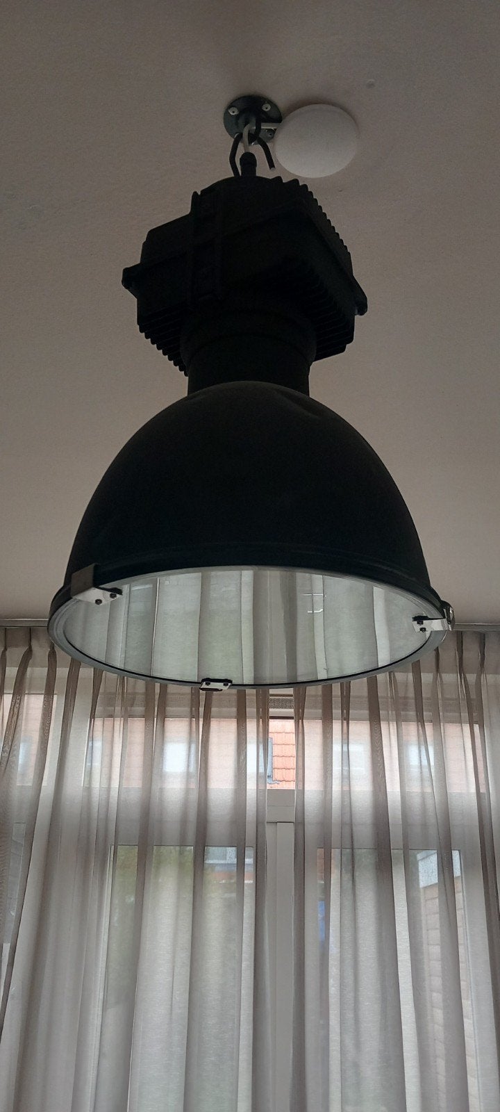 Industriële hanglamp zwart, Ophalen, Zo goed als nieuw, Industriëel