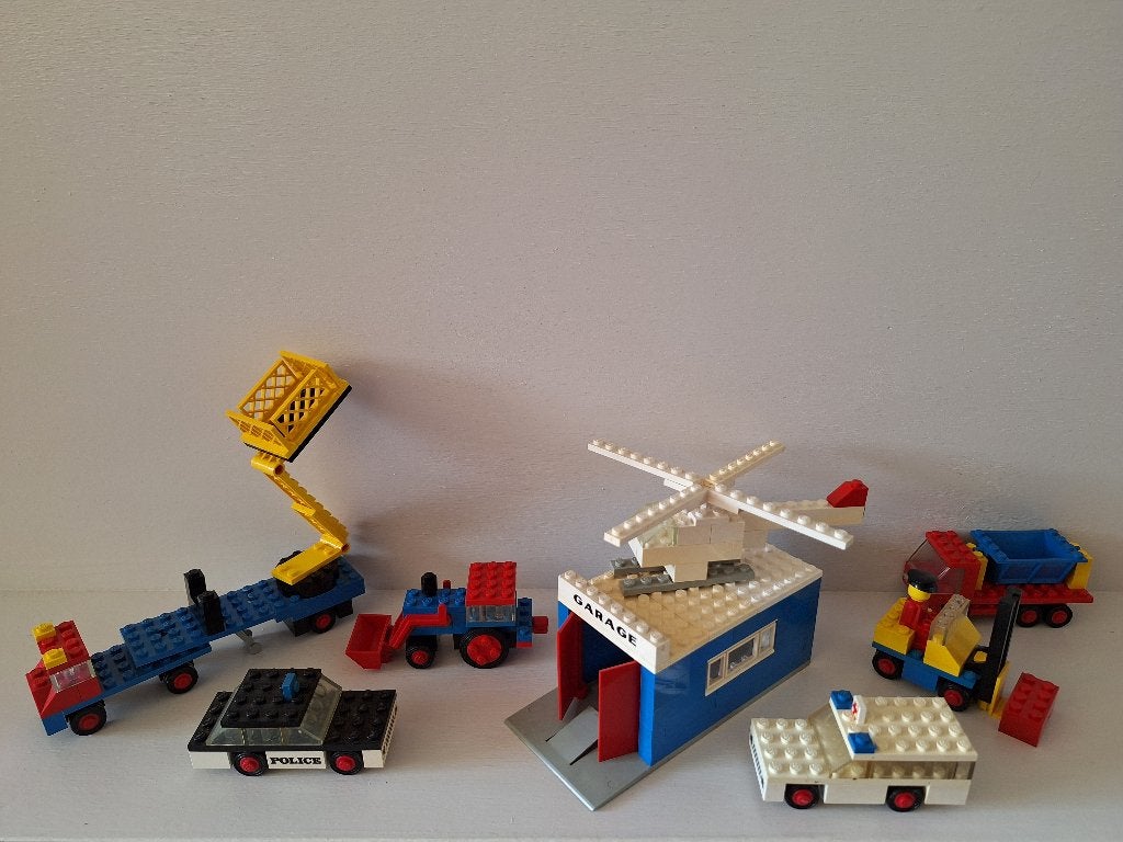 Lego 348 653-1 611 604 615 655 612 compleet met boekjes, Gebruikt, Lego, Inclusief instructies, Ophalen of Verzenden