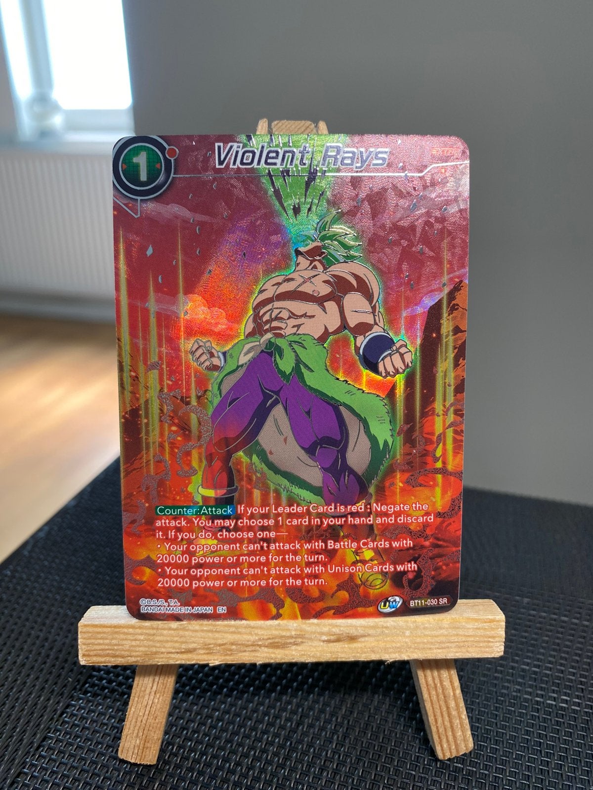 DBZ, Violent Rays, Broly, Promo, Collector's Selection Vol.2, Hobby en Vrije tijd, Ophalen of Verzenden, Nieuw, Losse kaart, Foil