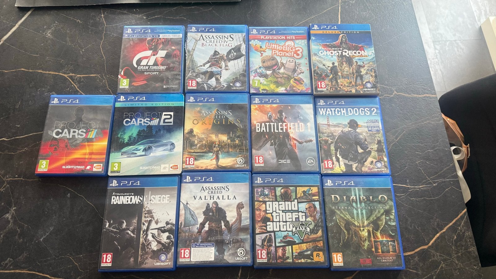 PS4 Games Bundel - Diverse Topgames, Online, Gebruikt, Vanaf 18 jaar, Overige genres