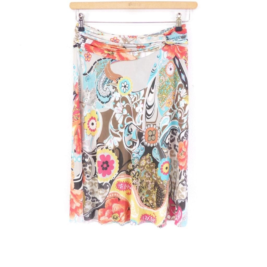 Blumarina: z.g.a.n. fleurig, soepel rokje maat S, Kleding | Dames, Rokken, Blumarine, Overige kleuren, Verzenden, Zo goed als nieuw