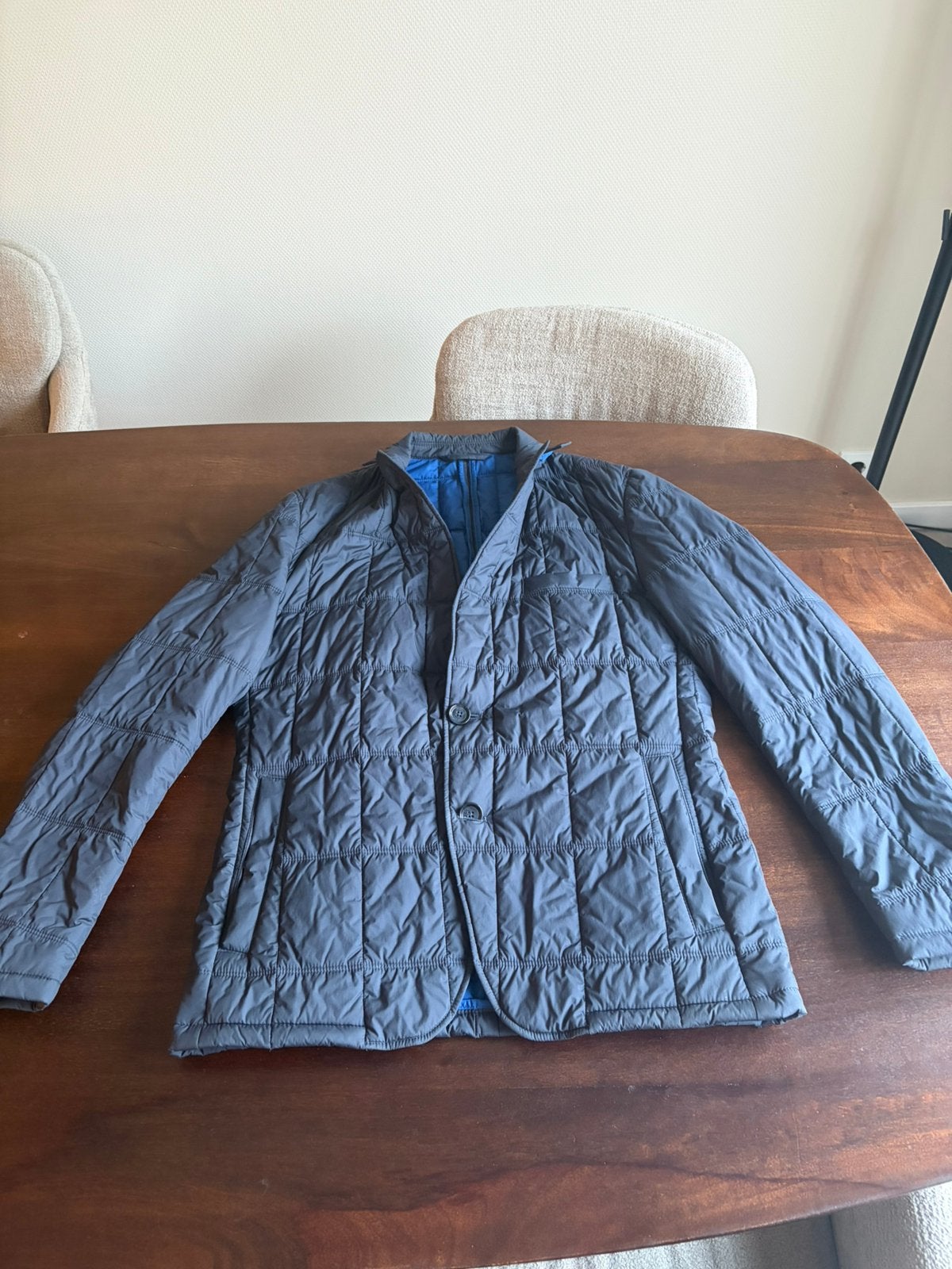 BOSS Hugo Boss Zomerjas Donkerblauw maat L, Ophalen of Verzenden, Zo goed als nieuw, Maat 52/54 (L), Blauw