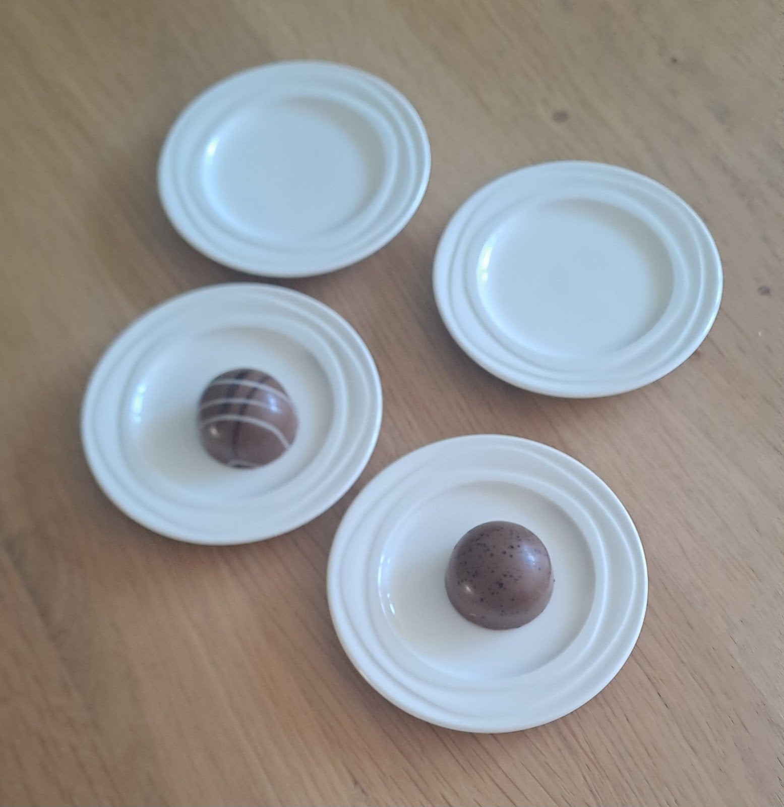 JAMIE OLIVER WAVES-serie -  Set van 4 petitfours-schaaltjes, Ophalen of Verzenden, Zo goed als nieuw, Aardewerk, Schaal of Schalen
