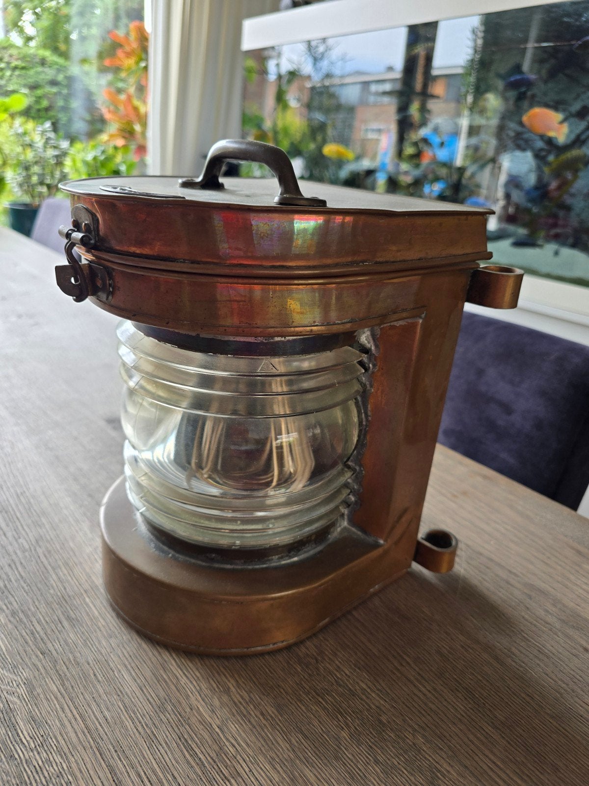 toplicht scheepslamp, Antiek en Kunst, Ophalen of Verzenden