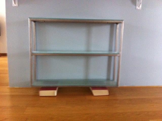 Vitrinekast, hangend,, Huis en Inrichting, Kasten | Vitrinekasten, Ophalen, Met plank(en), Strak, Gebruikt