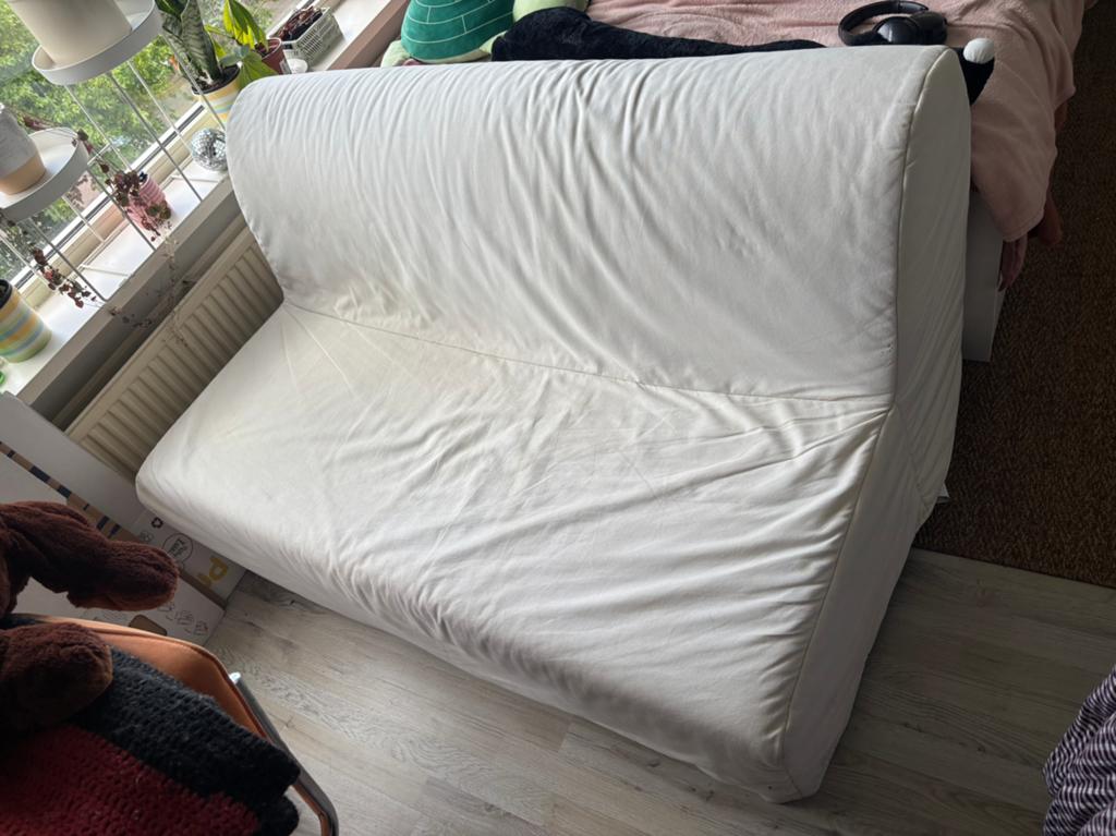 Slaapbank 2 persoons ikea Lyckesele, Huis en Inrichting, Slaapkamer | Slaapbanken, Ophalen, Gebruikt, Tweepersoons, 140 cm