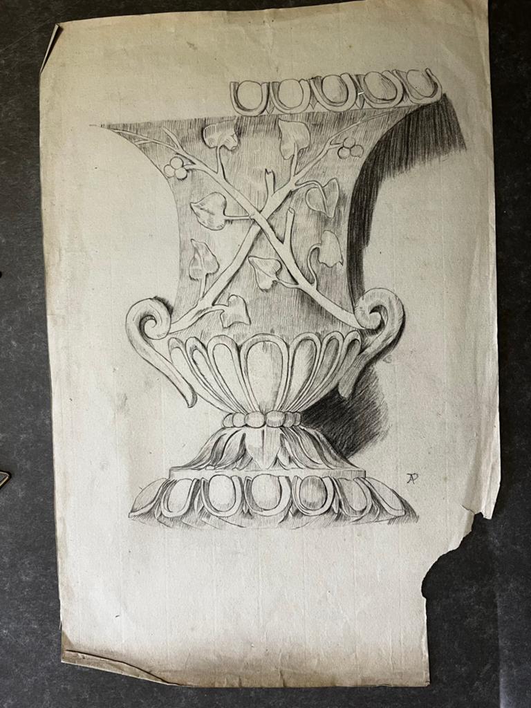 Oude tekening Anton Pieck, Ophalen of Verzenden