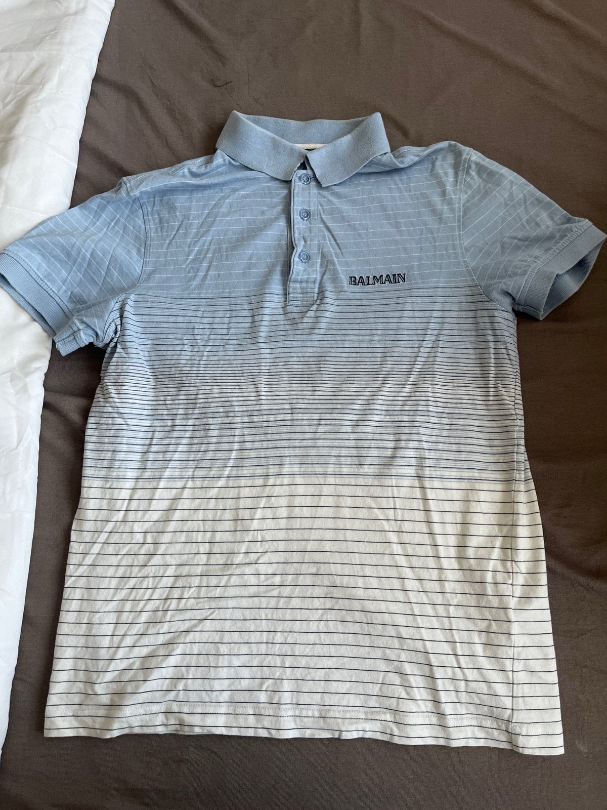 Balmain Polo Maat S - Origineel, Ophalen, Gedragen, Maat 46 (S) of kleiner, Blauw