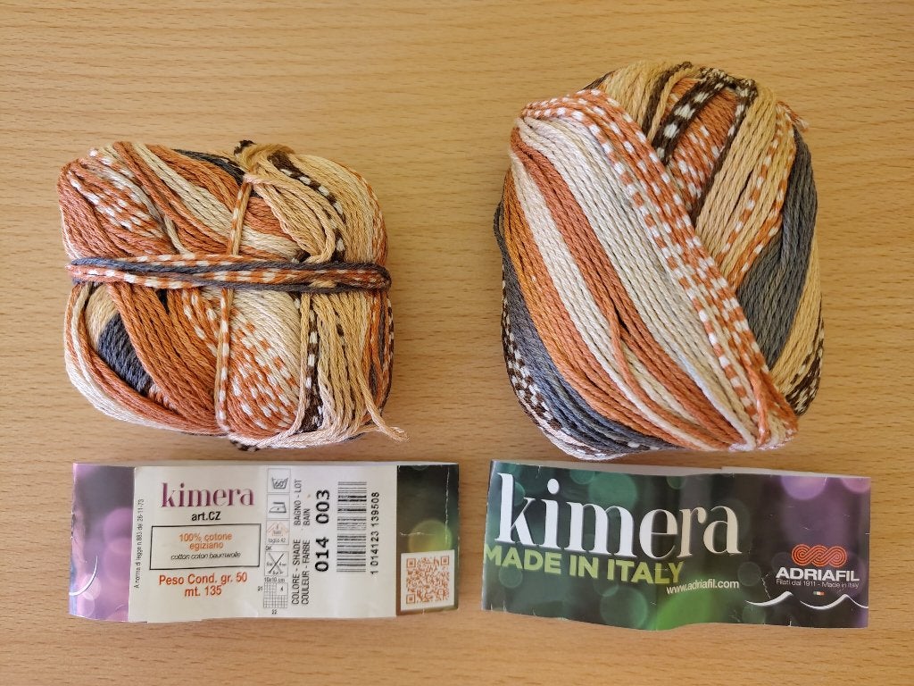 100% katoen garen met kleurverloop, Ophalen of Verzenden, Zo goed als nieuw, Breien of Haken, Wol of Garen
