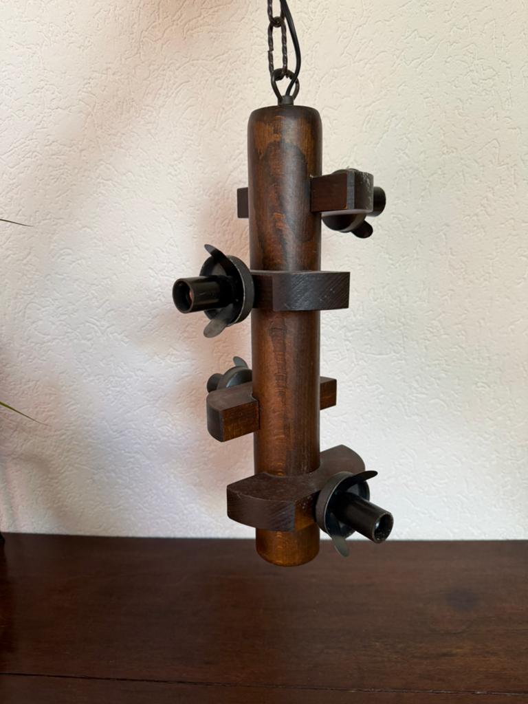Brutalistische hang lamp, Antiek en Kunst, Ophalen of Verzenden