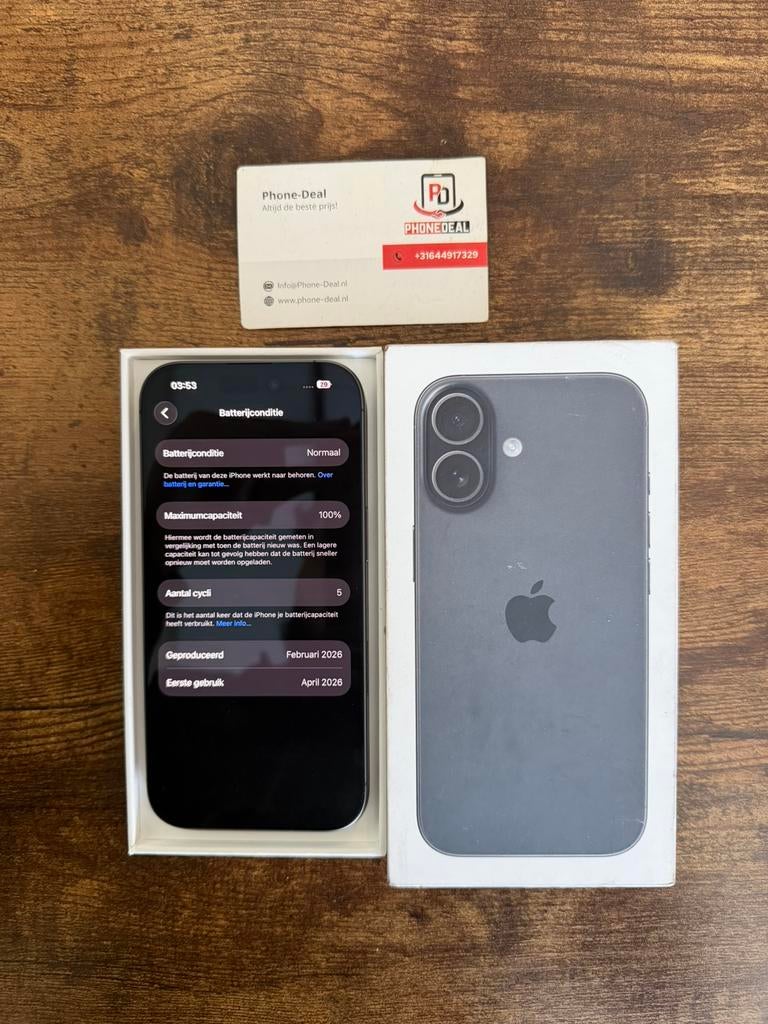 iPhone 17 256 gb zwart nieuwstaat factuur + Garantie, 256 GB, Apple, Apple, Zwart